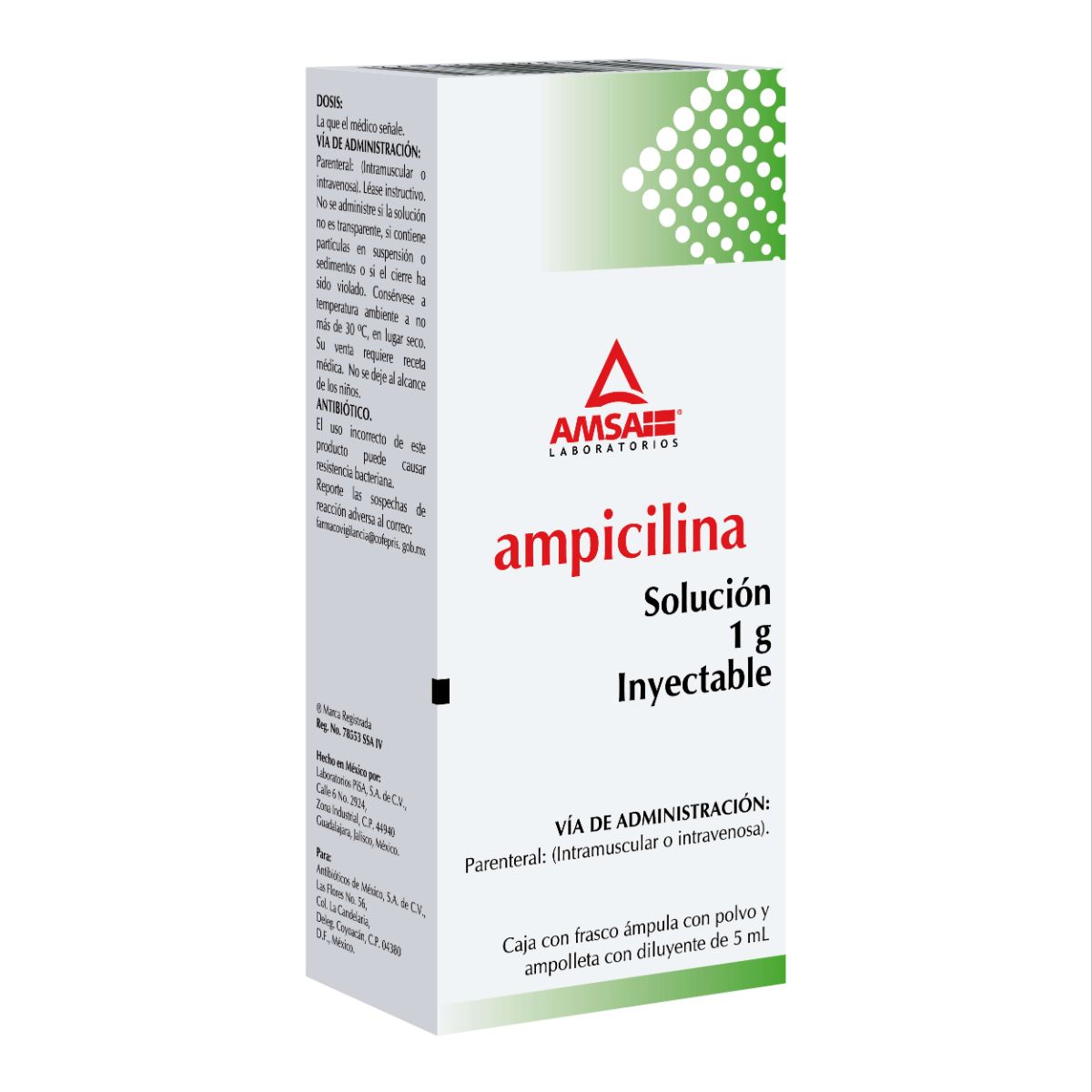 AMPICILINA 1 G SOL INY FA LGEN — Ampicilina Trihidratada