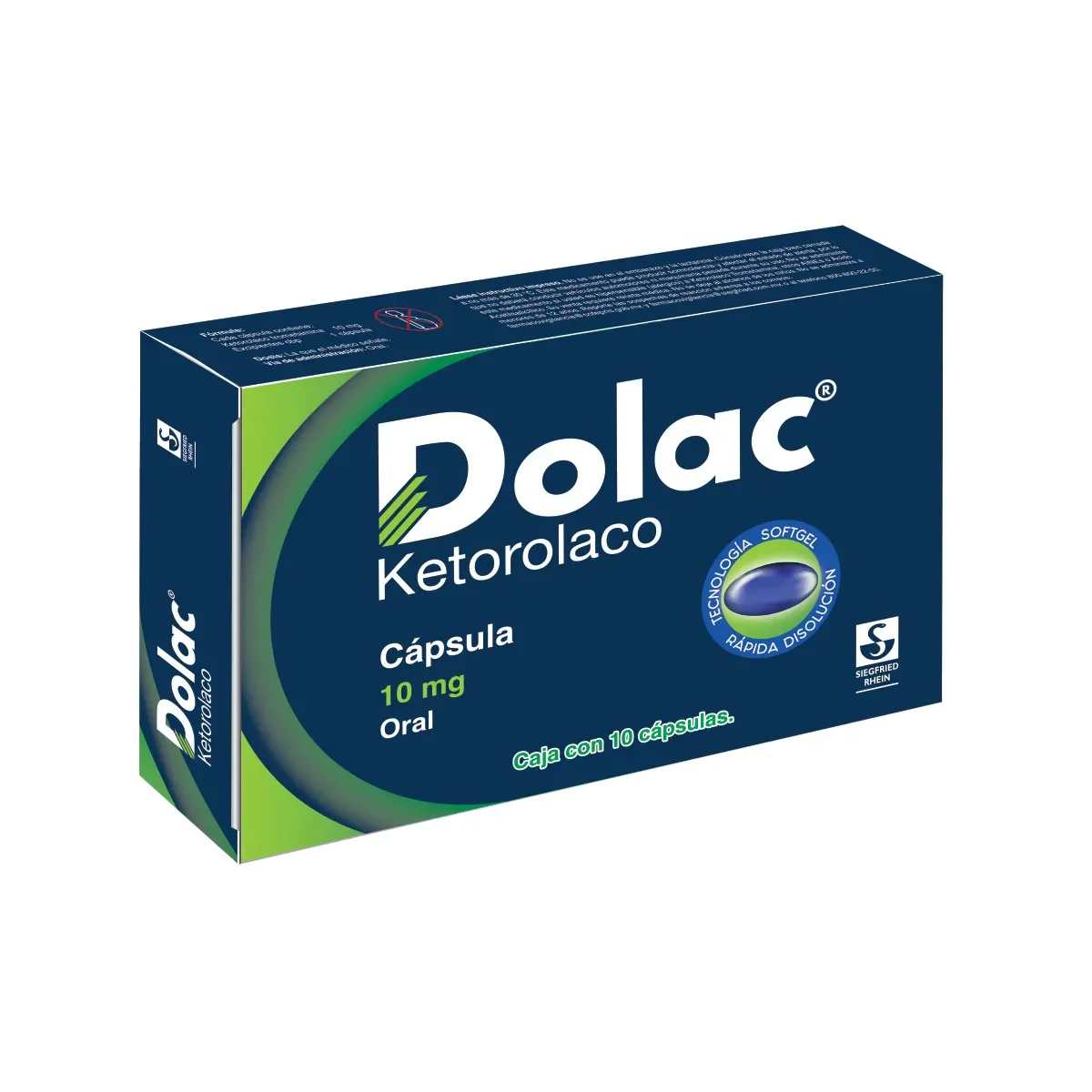DOLAC 10 MG 10 CAPS — Ketorolaco