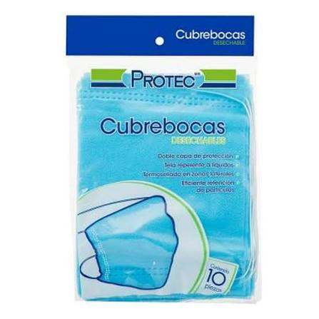 Cubrebocas Protec Desechable Profesional C/10