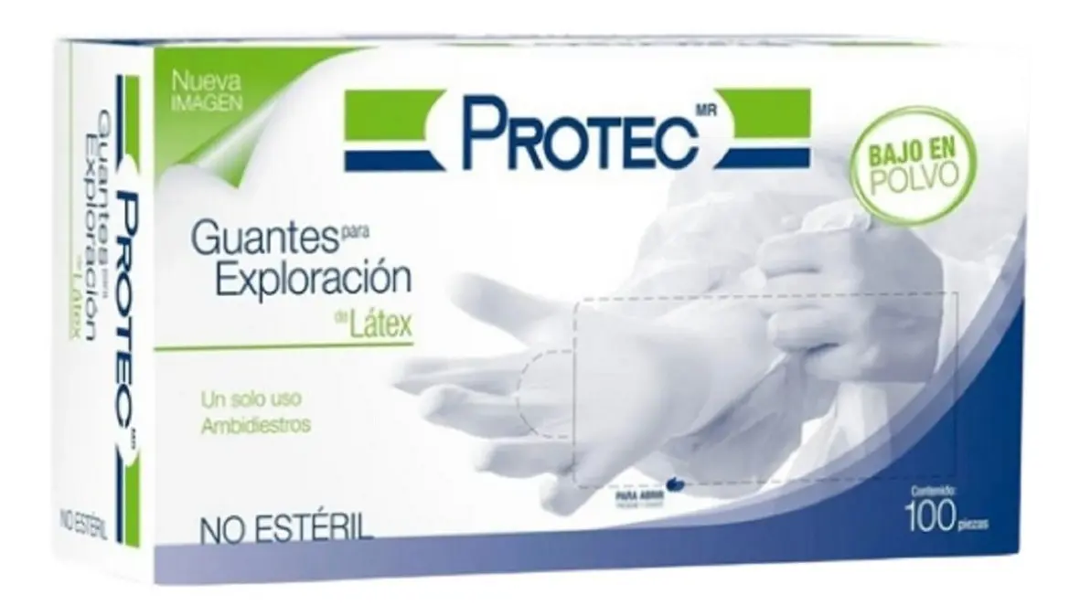 Guante Exploración Protec Látex MD C/100