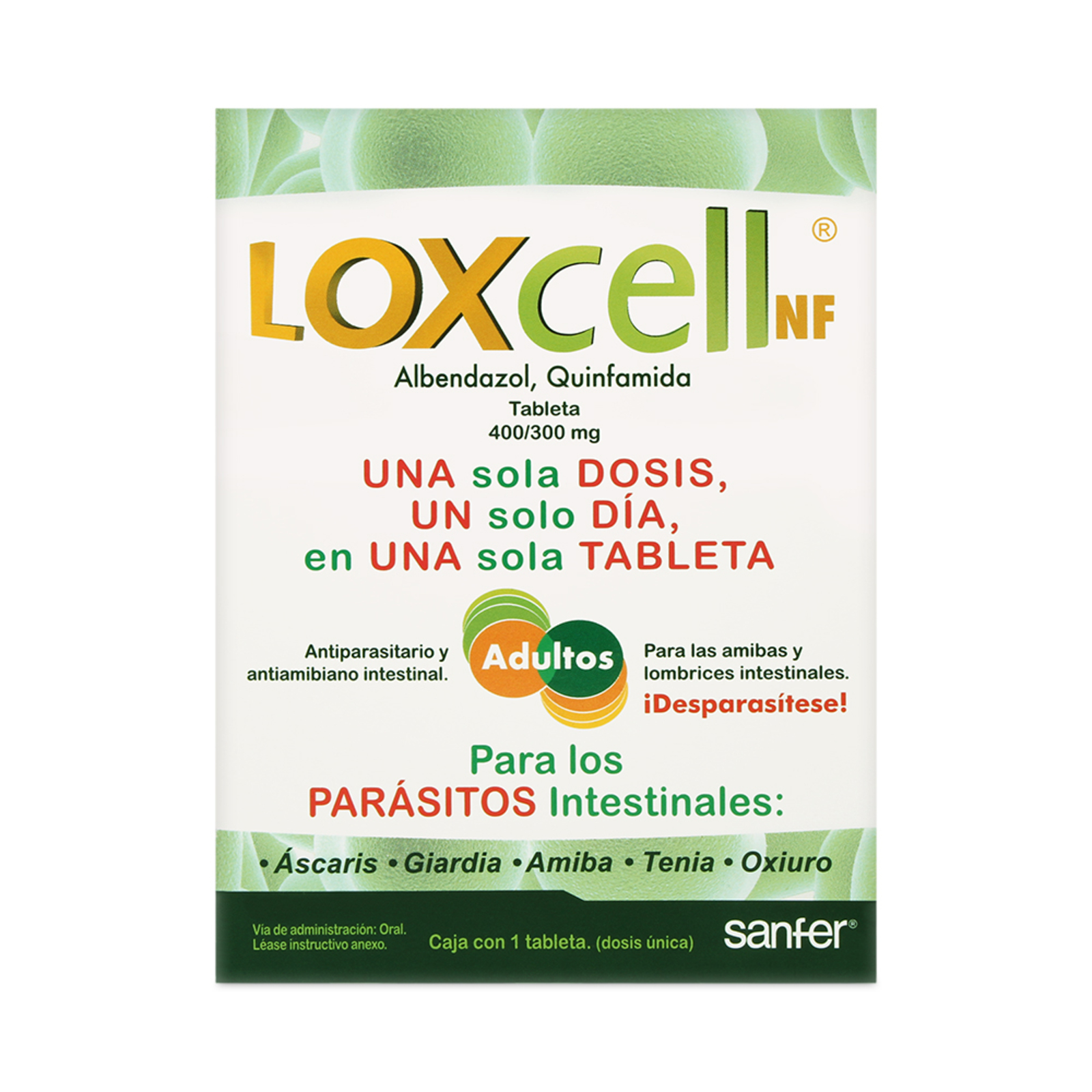 LOXCELL NF 400/300MG TAB C/1