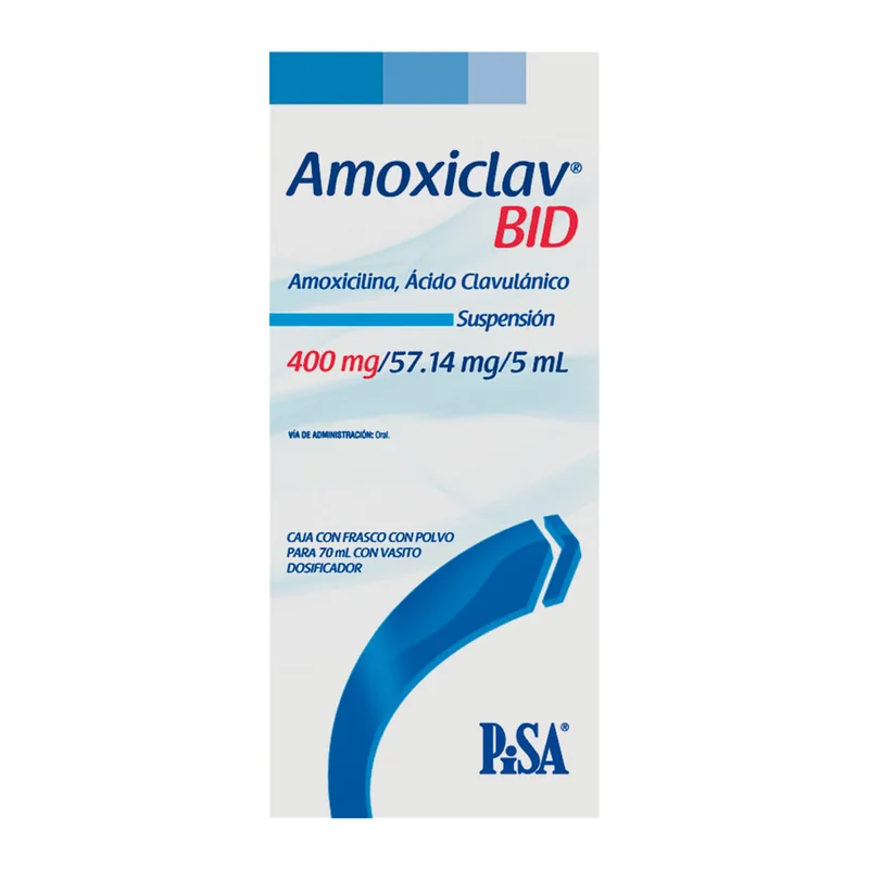 AMOXICLAV BID 400/57.1MG 70ML