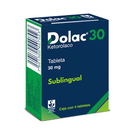 Dolac 30 mg Sublingual 4 Tabletas