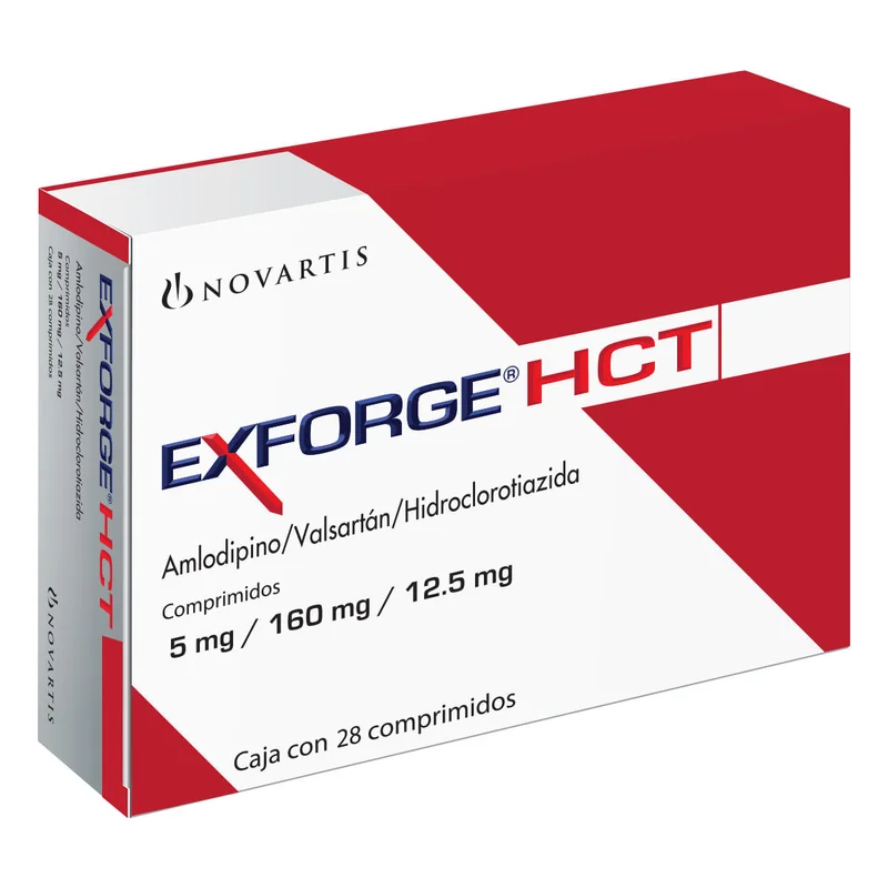 EXFORGE HCT5/160/12.5 MG 28 CPR
