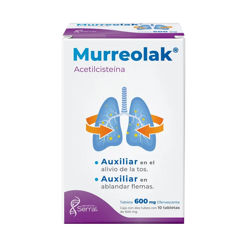 MURREOLAK 600 MG 2TB C/10 TAB