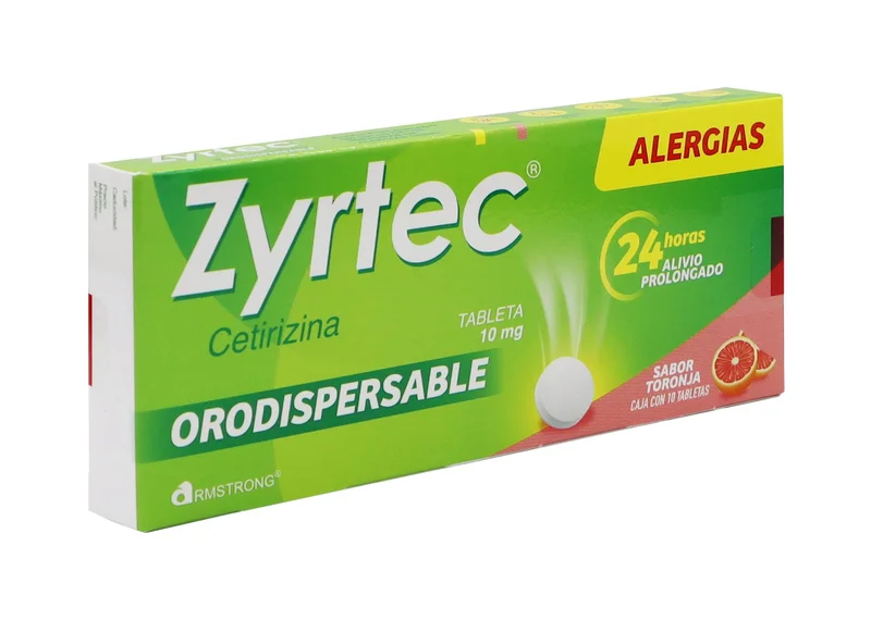 Zyrtec 10mg Orodispersable 10 Tabletas