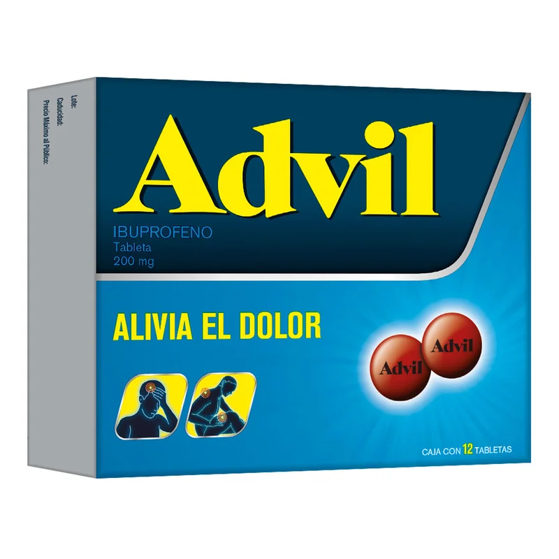 ADVIL 200 MG GRAG 12