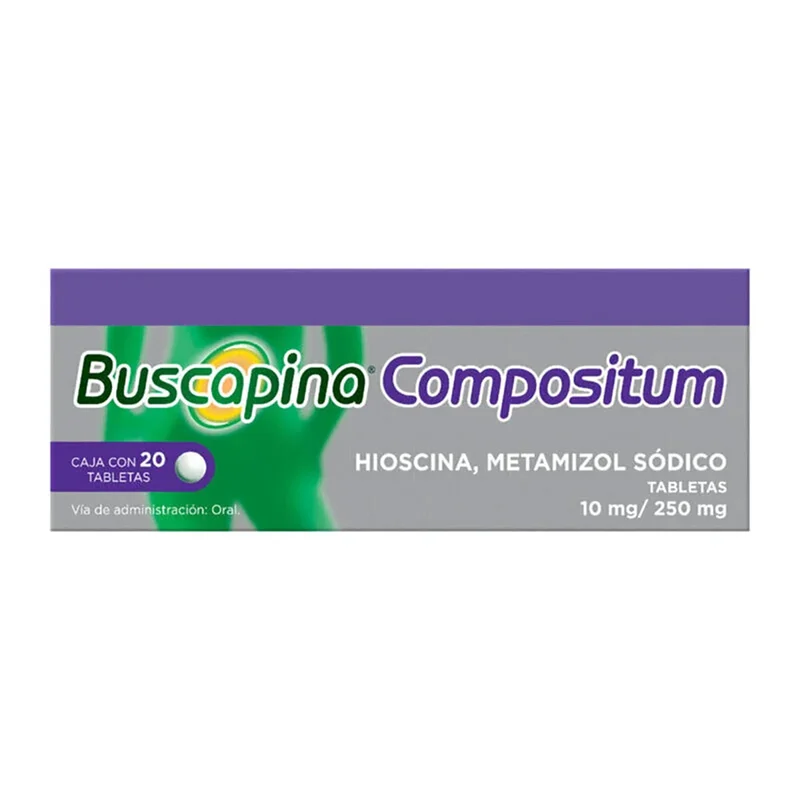 BUSCAPINA COMP 10/250 MG 20 TAB