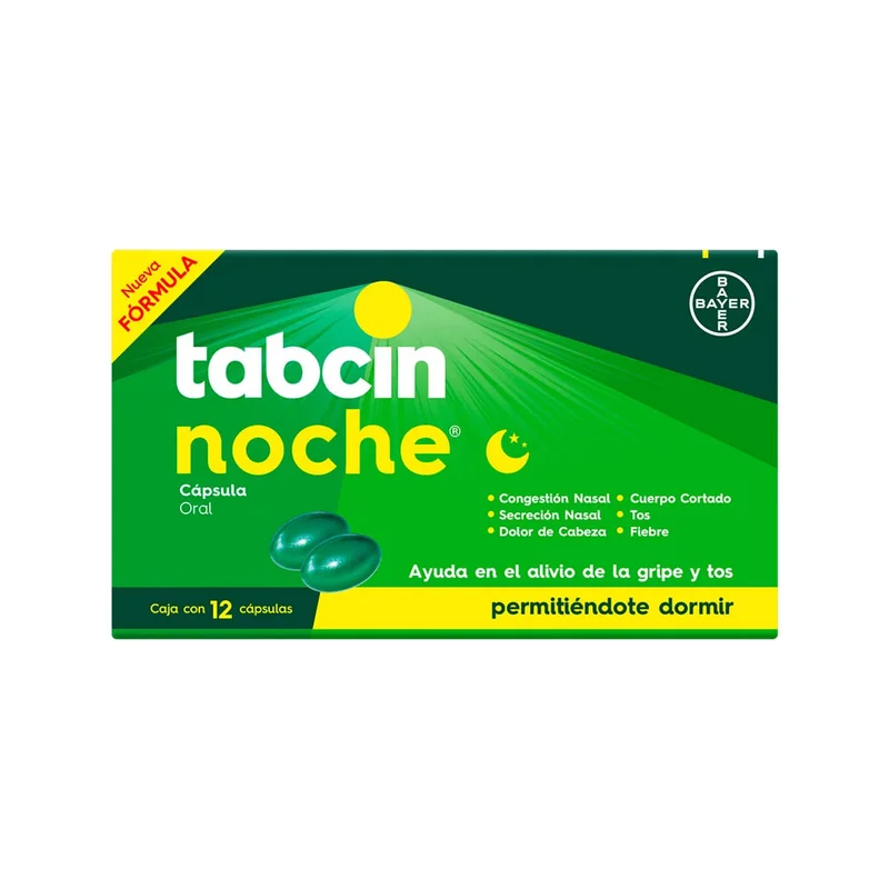 TABCIN NOCHE 325MG/10MG 12 CAPS