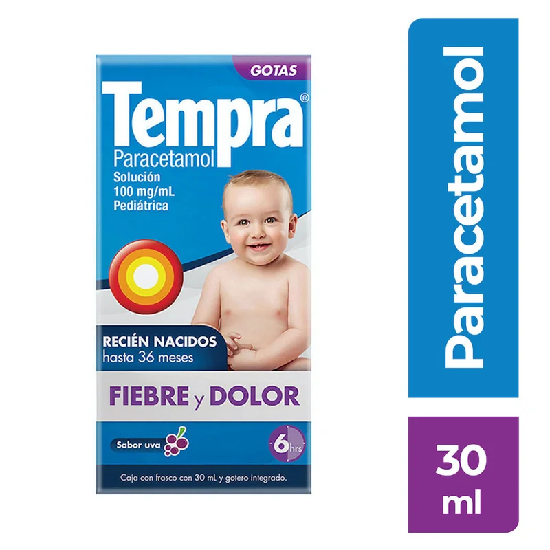 TEMPRA PED 100 MG 30ML GTS