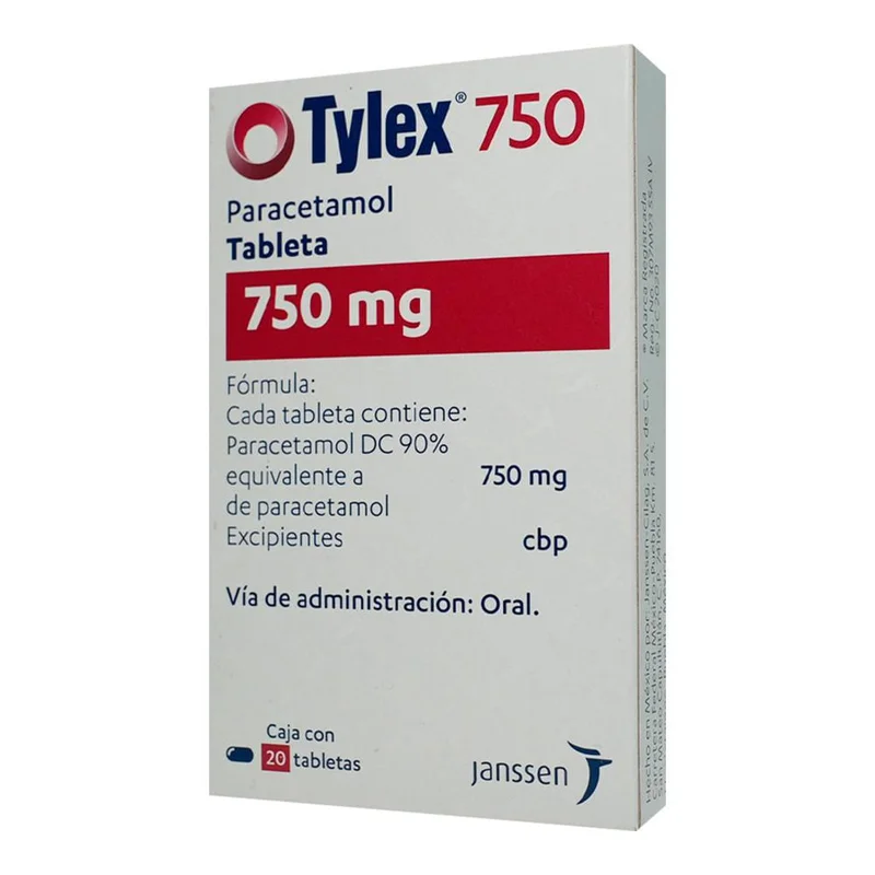 TYLEX 750 MG 20 TAB
