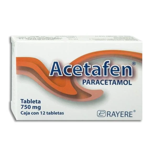 ACETAFEN 750MG. TAB C/12