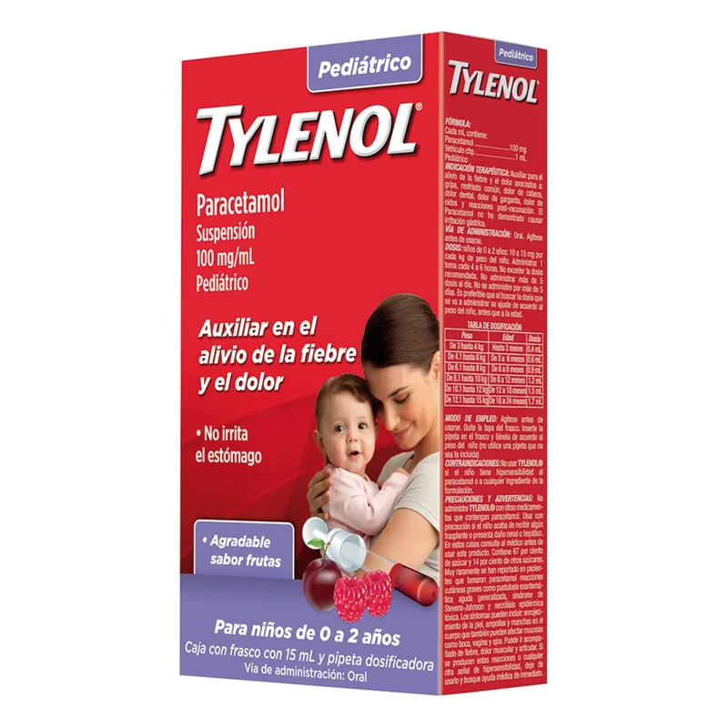 TYLENOL PED 100MG/1ML GTS 15ML SABOR CEREZA