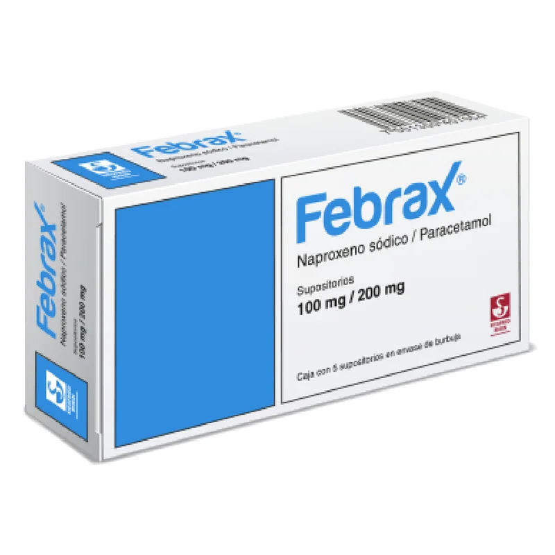 FEBRAX 100/200MG SUPOSITORIO C/5