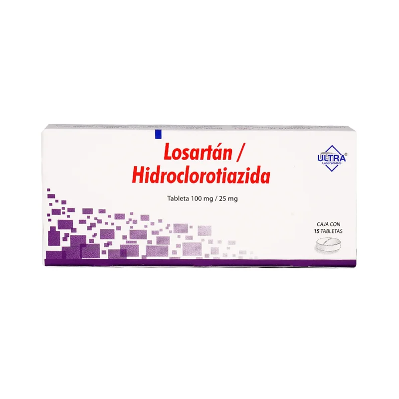 LOSARTAN/HIDROCLOROTIAZIDA 100/25MG TAB C/15