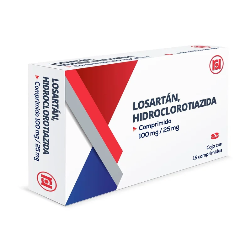 LOSARTAN/HIDROCLOROTIAZIDA 100/25MG TAB C/15
