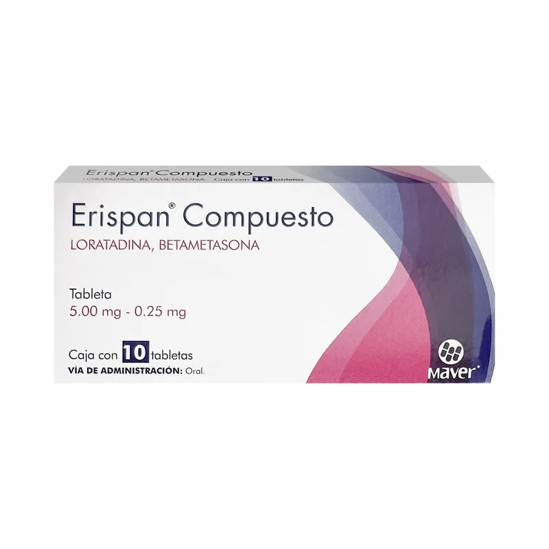 ERISPAN COMPUESTO 5.0/0.25MG TAB C/10