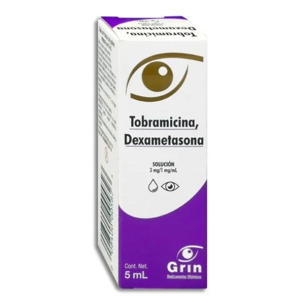 Tobramicina/Dexametasona 3/1mg/1ml Gotas Oftálmica 5ml