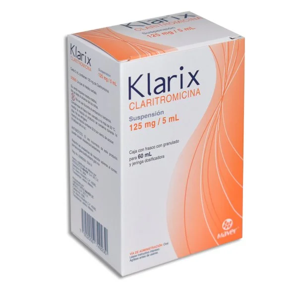 Klarix 125mg/5ml Suspensión Frasco/60ml