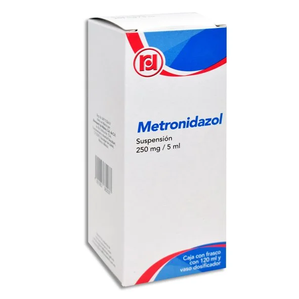 Metronidazol 250mg/5ml Suspensión 120ml — Metronidazol
