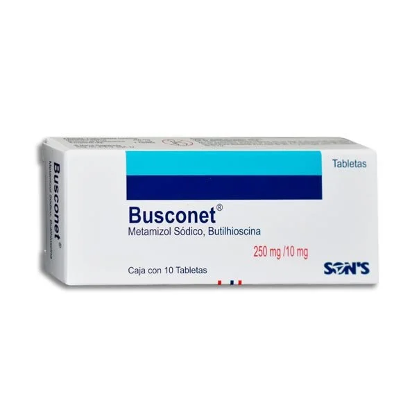 Busconet 10/250mg Tabletas C/10