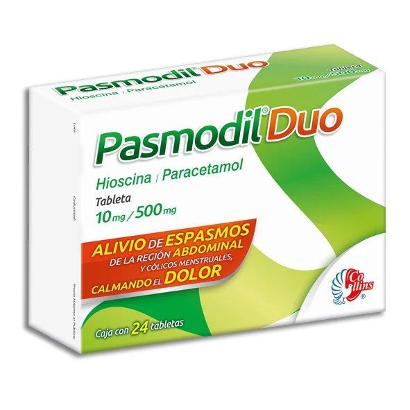 Pasmodil Duo 10/500mg Tabletas C/24
