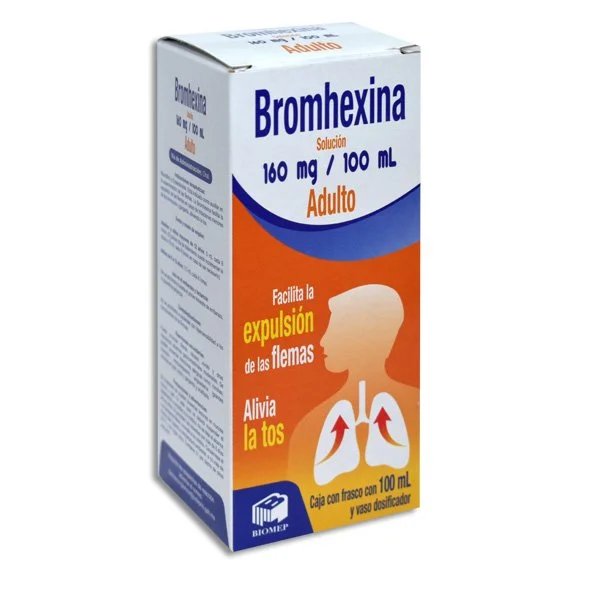 Bromhexina Adt 160mg/100ml Solución 100ml — Bromhexina