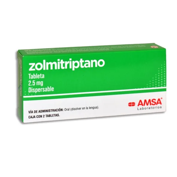 Zolmitriptano 2.5mg Tabletas Dispersable C/2 L