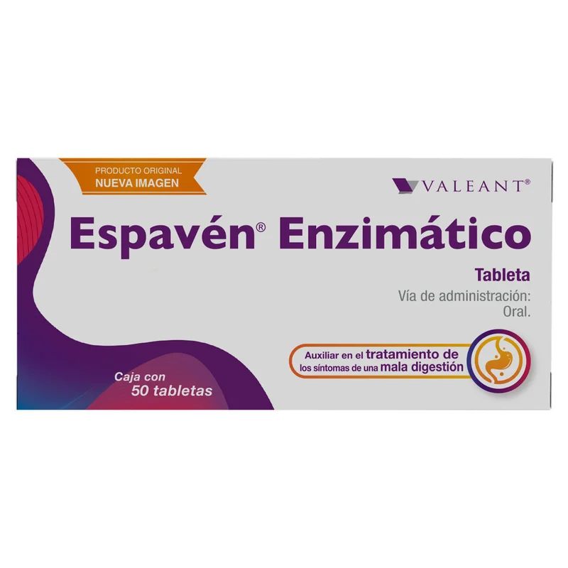 ESPAVEN ENZIMATICO 130/40/25/5MG TAB C/50