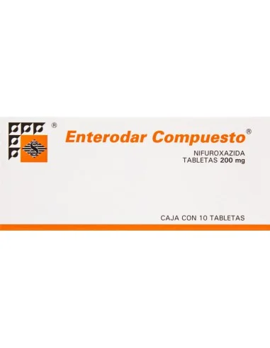 Enterodar Comprimidos 200mg Tabletas C/10 — Nifuroxazida