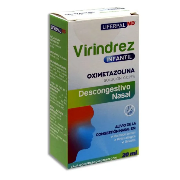 Virindrez Infantil 0.025% Solución Nasal 20ml