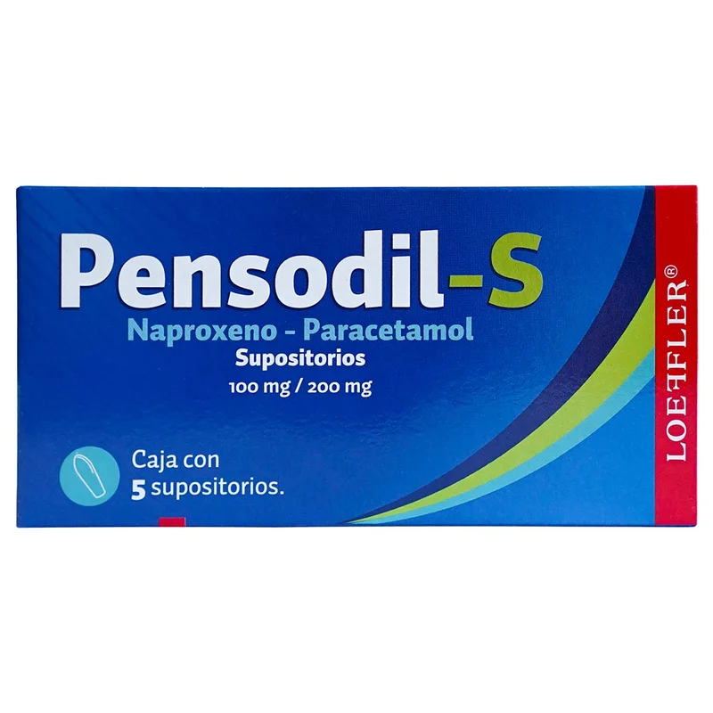 PENSODIL-S 100/200MG SUPOSITORIO C/5.