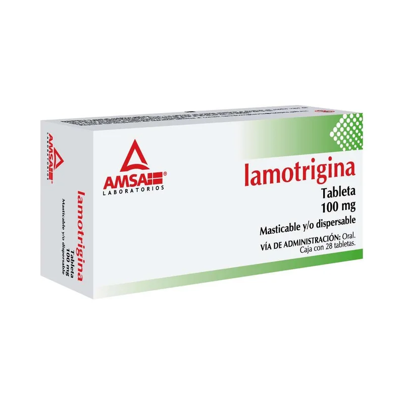LAMOTRIGINA 100MG MAST Y/O DISP TAB C/28