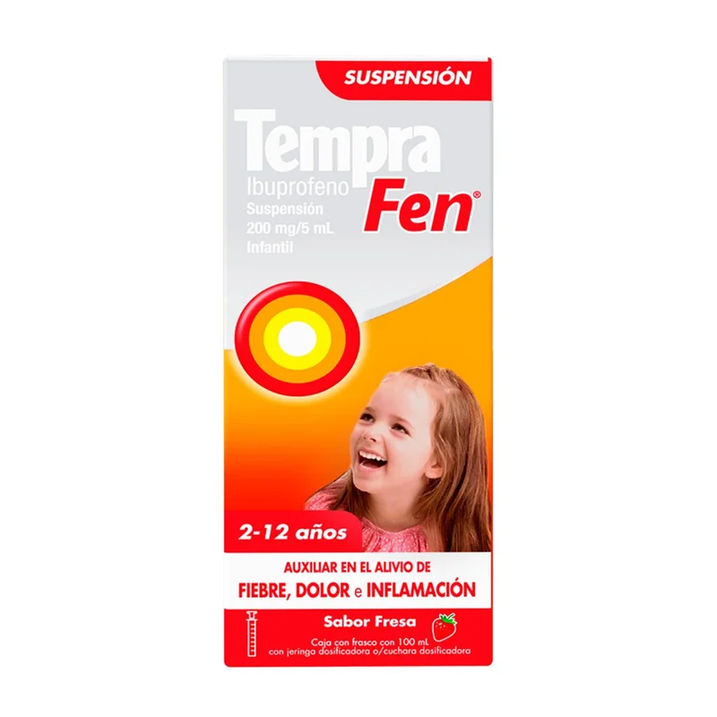 TEMPRA FEN 2.0GR/100ML SUSP 100ML SABOR FRESA