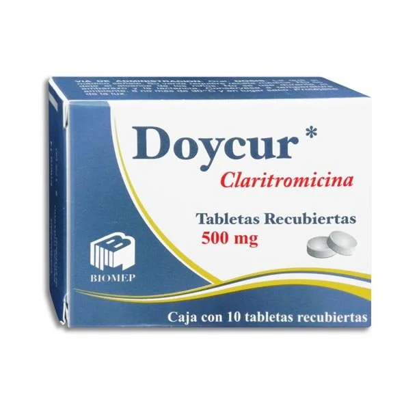Doycur 500mg Tabletas Recubierta C/10 — Claritromicina