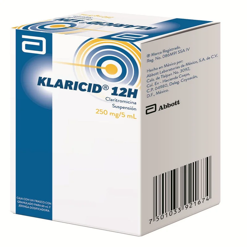 KLARICID 12H 250MG/5ML SUSP 60ML