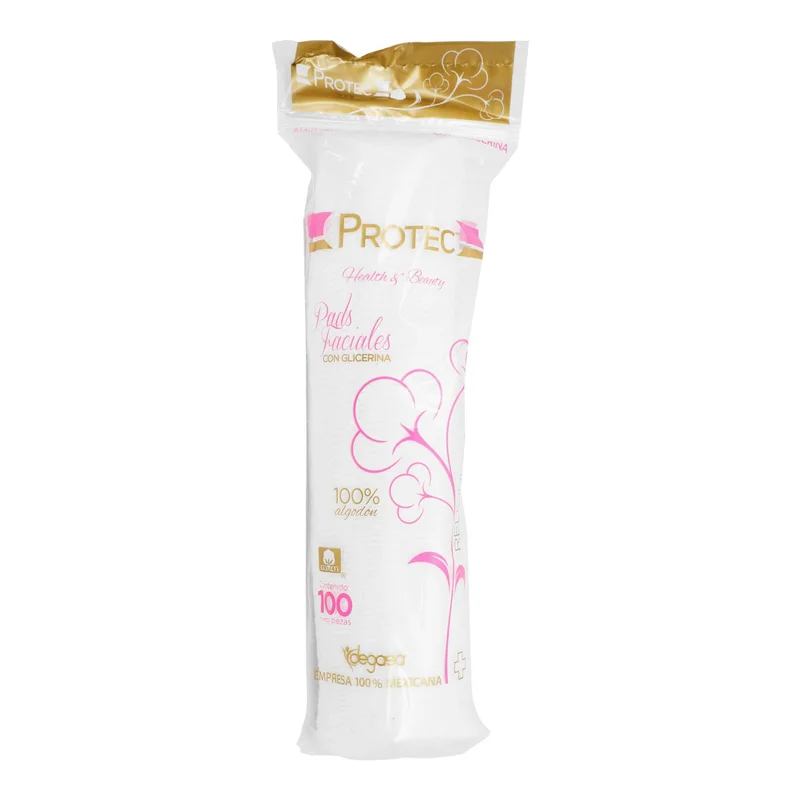Pads Facial con Glicerina Protec Redondos C/100