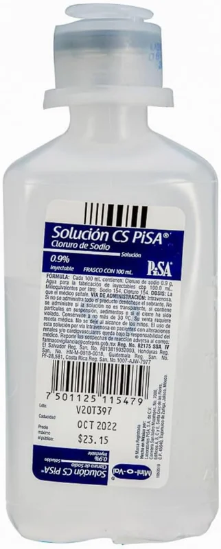 Solución CS 100ml Solución C/1 — Cloruro de Sodio