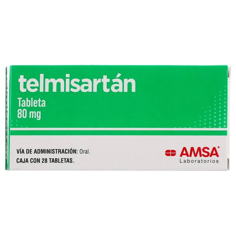 Telmisartán 80mg Tabletas C/28 — Telmisartán