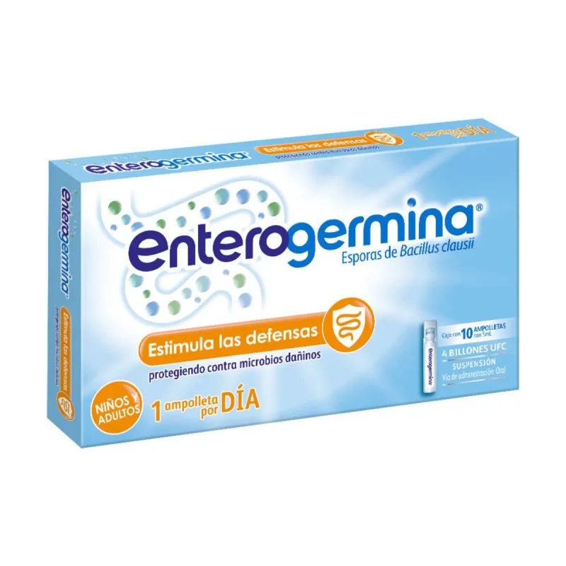 Enterogermina 4billonesufc Ampolletas C/10 — Esporas de Bacillus Clausii
