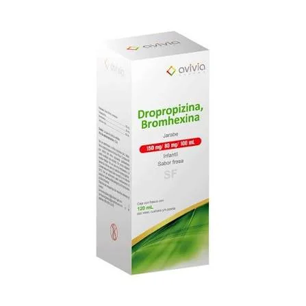 Dropropizina/bromhexina 150mg/80mg/100ml 120ml Jarabe C/1 — Dropropizina/Bromhexina