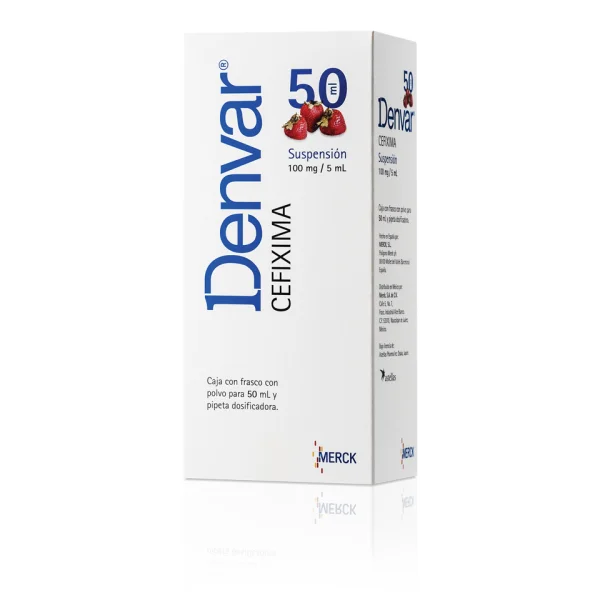 Denvar 100mg/5ml 50ml Suspensión — Cefixima