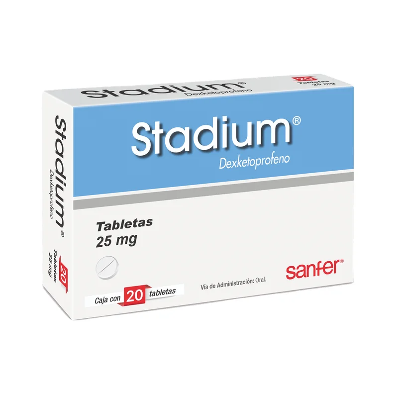 Stadium 25mg Tabletas C/20 — Dexketoprofeno