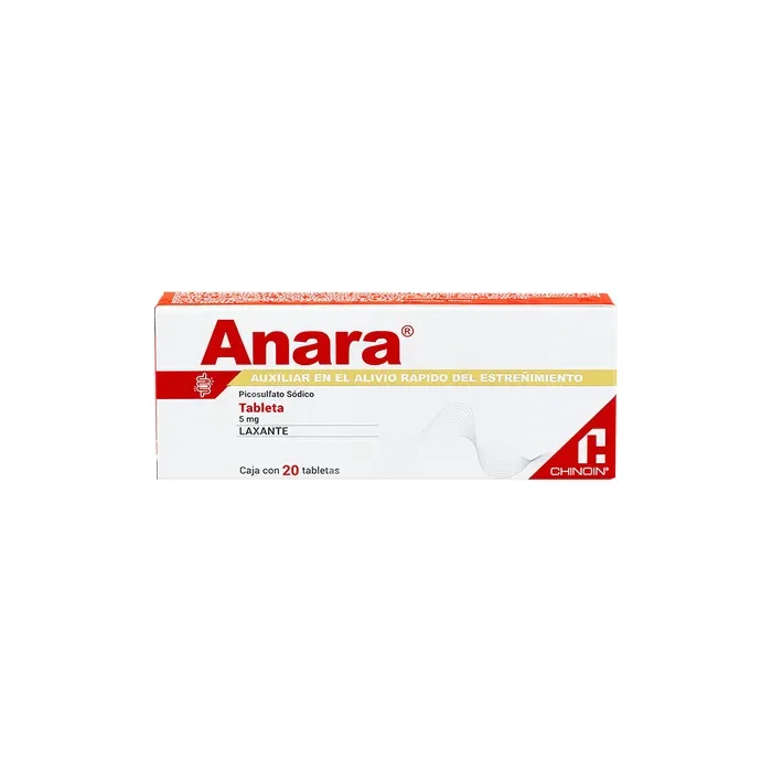 Anara Laxante 5mg C/20 — Picosulfato de sodio