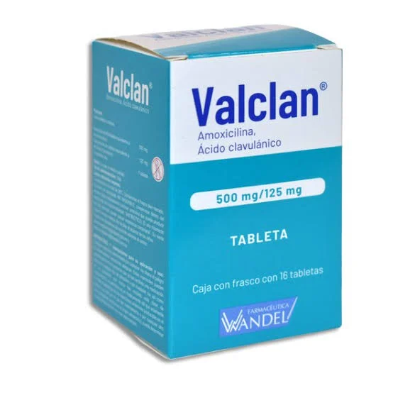 Valclan 500mg/125mg c/16 Tabletas