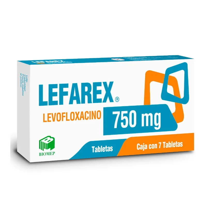 Lefarex 750mg Tabletas C/7 — Levofloxacino