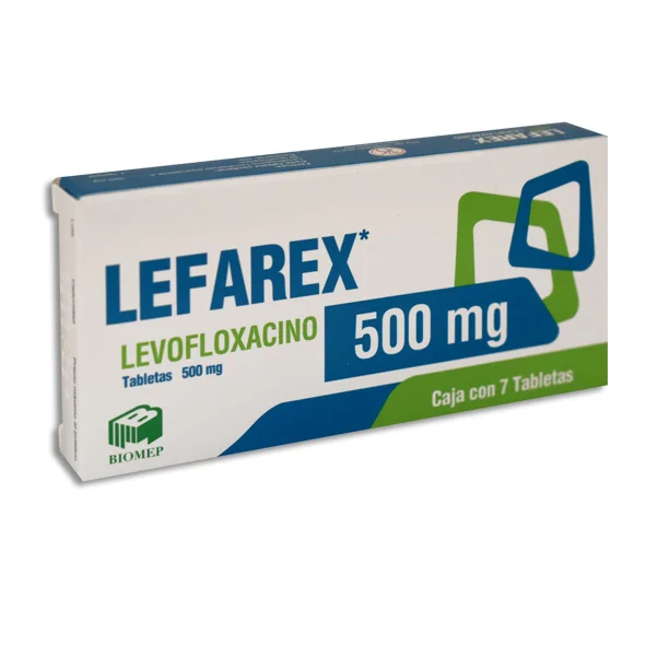 Lefarex 500mg Tabletas C/7 — Levofloxacino