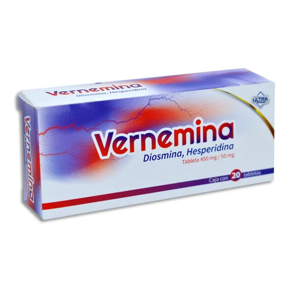 Vernemina 450mg/50mg c/20 Tabletas — Diosmina/Hesperidina