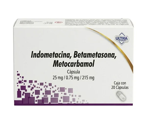 Indometacina,betametasona,metocarbamol — Indometacina/Betametasona/Metocarbamol