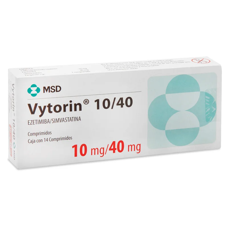 Vytorin 10mg/40mg Comprimidos C/14 — Ezetimiba Simvastatina